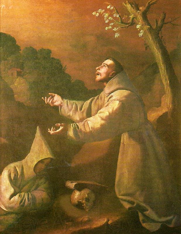 Francisco de Zurbaran stigmatization of st Spain oil painting art